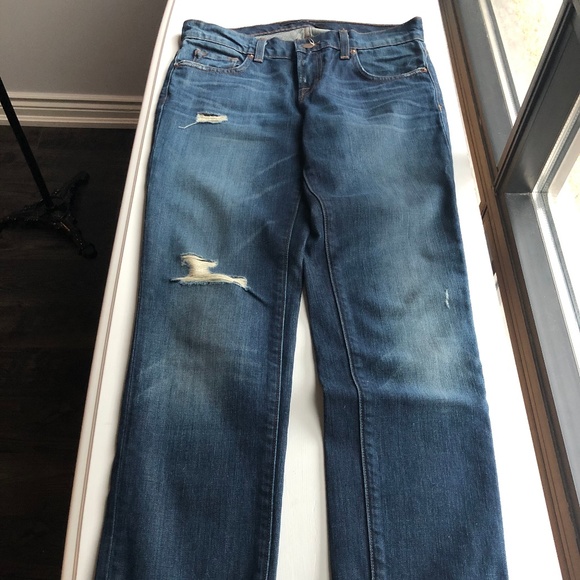 🌟 J Brand Aidan Boyfriend Ripped Jeans Ringer 26 - Picture 6 of 8